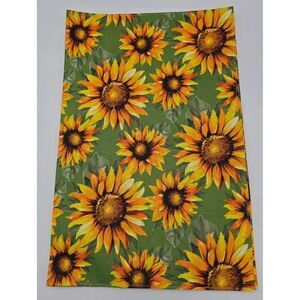 Sunflower Fabric Placemat 12" X 18" By Home Collection 100% Polyester set of 5